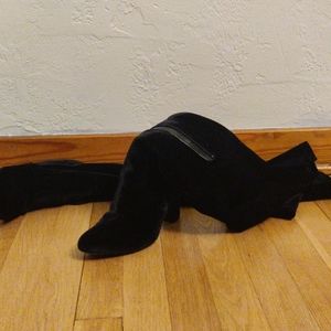 Black over the knee boots
